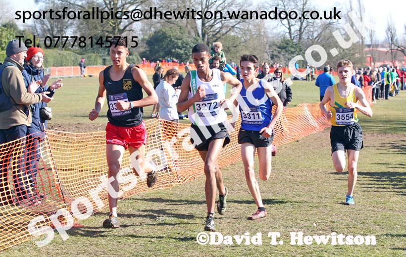 Mens under-17s Inter Counties Cross Country,  Cofton Park, Birmingham. Photo: David T. Hewitson/Sports for All Pics